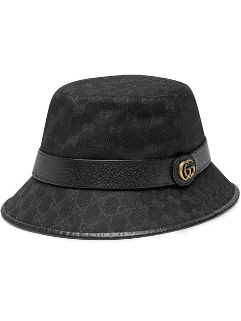 black gucci cap price|Gucci bucket hat black.